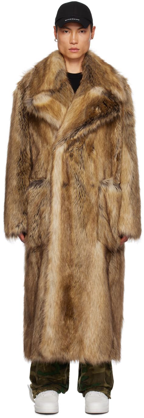 givenchy faux fur coat|Women's Designer Coats & Jackets .